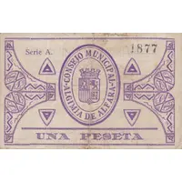 1 Peseta Algimia de Alfara