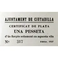 1 Peseta Ciutadilla