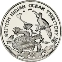 2 Pounds - Elizabeth II Archipelago and Wildlife