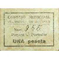 1 Peseta Villanueva de Alcolea