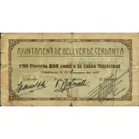 1 Peseta Bellver de Cerdanya