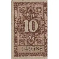 10 Pfennig Städtische Straßenbahn Mönchengladbach, Rheydt, Vereinigte Städtebahn