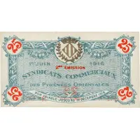 25 Centimes - Syndicats Commerciaux des Pyrénées Orientales