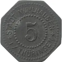 5 Pfennig - Mühlhausen in Thüringen