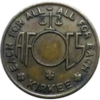 KIRKEE - Ammunition Factory Canteen Token without Hole