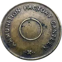 KIRKEE - Ammunition Factory Canteen Token without Hole