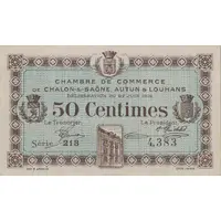50 centimes - Chambre de Commerce de Châlon-sur-Saône, Autun et Louhans [71]
