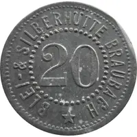 20 Pfennig - Braubach Blei- and Silberhütte