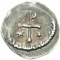 1/4 Siliqua Regular staurogram with round ends