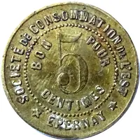5 Centimes - Societe De Consommation de l'Est Épernay