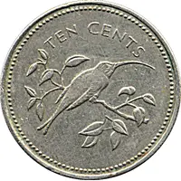 10 Cents Long-Tailed Hermit, Copper-Nickel