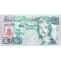 5 Pounds - Elizabeth II Tariq ibn Ziyad