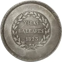 5 Pesetas - Ferdinand VII REY D. ESPAN E YND.