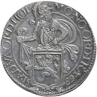 1 Daalder `Leeuwendaalder` Date obverse, piedfort of double weight
