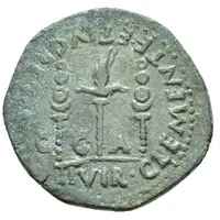 Semis - Tiberius CLEMENTE ET LVCRETIO C C A II VIR