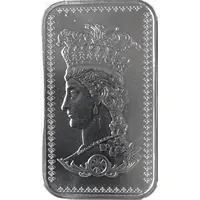 One Ounce Gothic Crown Silver Bar
