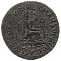 Dupondius - Tiberius C VIBIO MARSO PRCOS C CASSIVS FELIX A IIVIR D D P P