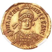 Solidus - Anthemius SALVS REI PVBLICAE, Rome