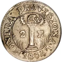 2 Reales Provisional coinage