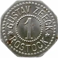 1 Pfennig - Rostock Gustav Zeeck
