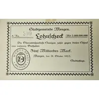 5 000 000 000 Mark Lohnscheck