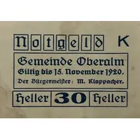 30 heller Oberalm