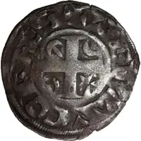 Denier with comb - Theobald IV of Champagne