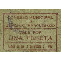1 Peseta Jerez del Marquesado