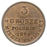 3 Grosze Polskie - Nikolai I