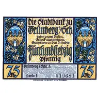 75 Pfennig Stadtbank