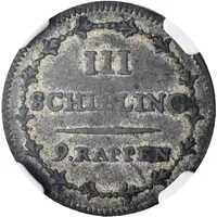 3 Schillings / 9 Rappen
