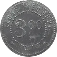 3 Mark - Hamborn Zeche Neumühl