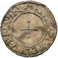1 Penning - Harthacnut Two crosses; Aalborg
