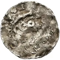 1 Denier - In the name of Henry II Visé