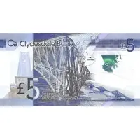 5 Pounds Clydesdale Bank - Forth Bridge 125th Anniversary