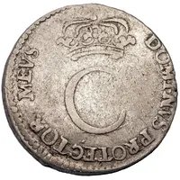 4 Rundstück - Carl XI Without inner obverse circle