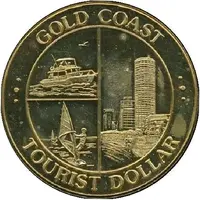 Medal - Tourist Dollar Gold Coast - Queensland, Tourist Souvenir