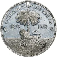 Medal Singapore Centenary, white metal