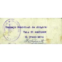 25 Céntimos Aldeire