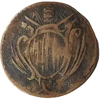 1 Quattrino - Benedict XIV St. Apollinaire, double cross