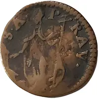 1 Quattrino - Benedict XIV St. Apollinaire, double cross