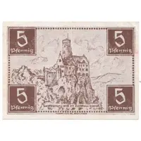 5 Pfennig Württemberg-Hohenzollern, French occupation