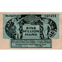 1 000 000 Mark Reichsbahn in Bayern