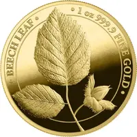 Bullion - 100 Mark Germania, Beech Leaf