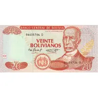 20 Bolivianos Dalence, Series D-E