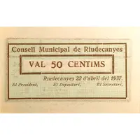 50 Céntimos Riudecanyes