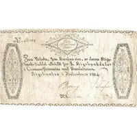 1 Rigsbankdaler Backprint on Danish note