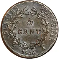 5 Centimes - Charles X