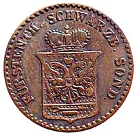 1 Pfennig - Günther Frederick Charles II