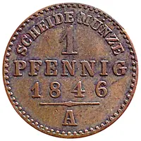 1 Pfennig - Günther Frederick Charles II
